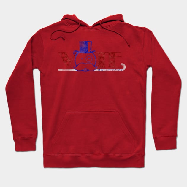 Vote Railroads Hoodie by BeanePod